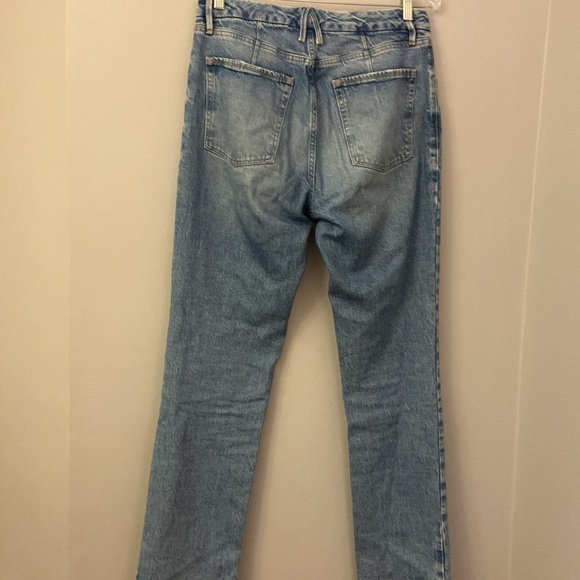 Good American Medium Wash High Waist Straight Leg Jeans Women’s Size 30 - Picture 10 of 10